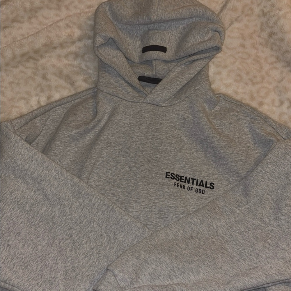 Essentials Heather Gray Hoodie